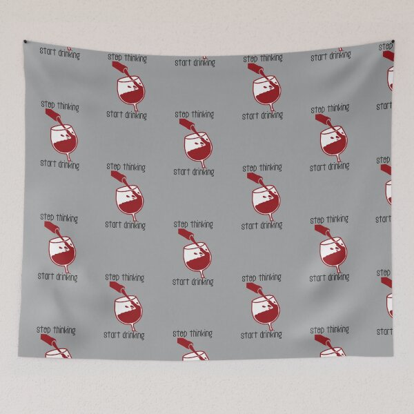 Item preview, stop thinking start drinking designed and sold by FunnyGrief.