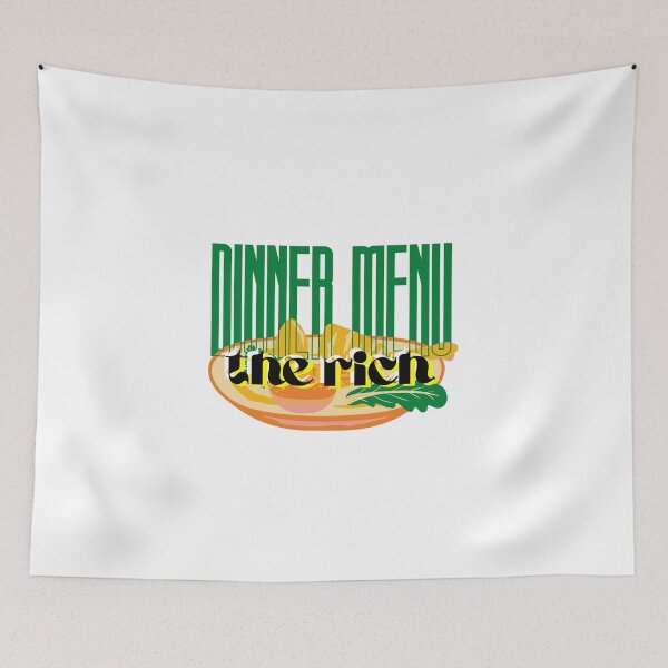 Item preview, dinner menu: the rich - eat the rich designed and sold by marcadao99.