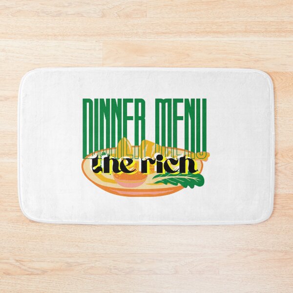 Item preview, dinner menu: the rich - eat the rich designed and sold by marcadao99.