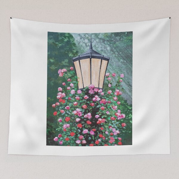 Item preview, Beautiful Floral Lamp post artwork prints and designs. designed and sold by Benjamin Heffernan.
