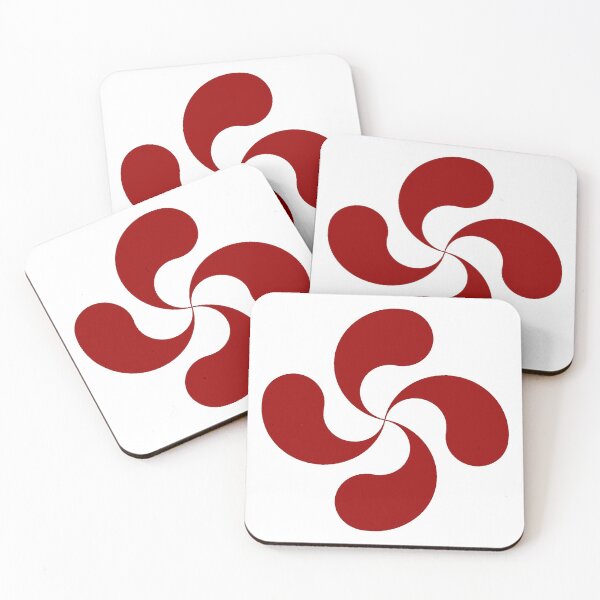 Item preview, Basque Cross Lauburu Red designed and sold by Circle64Shop.