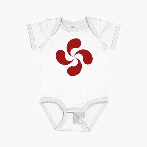 Vista previa del artículo con la obra «Cruz Vasca Lauburu Roja», diseñado y vendido por Circle64Shop.
