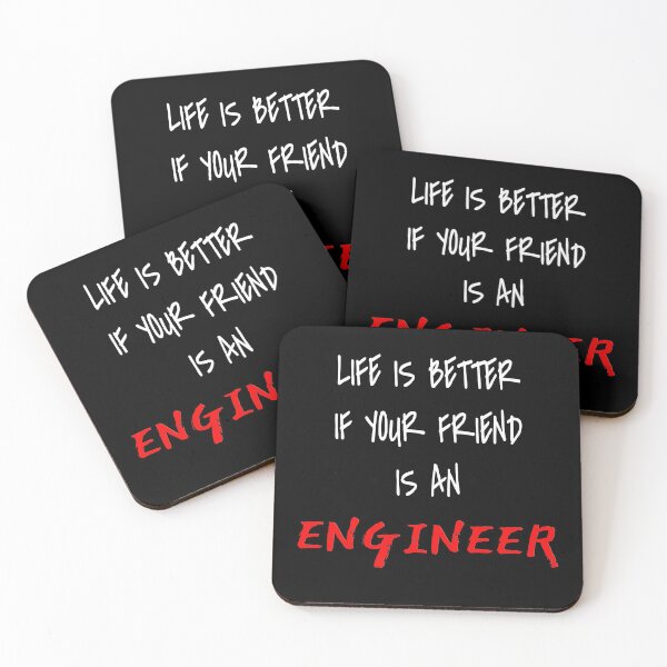 Item preview, Life is better if your friend is an Engineer! designed and sold by 360DESIGNING.