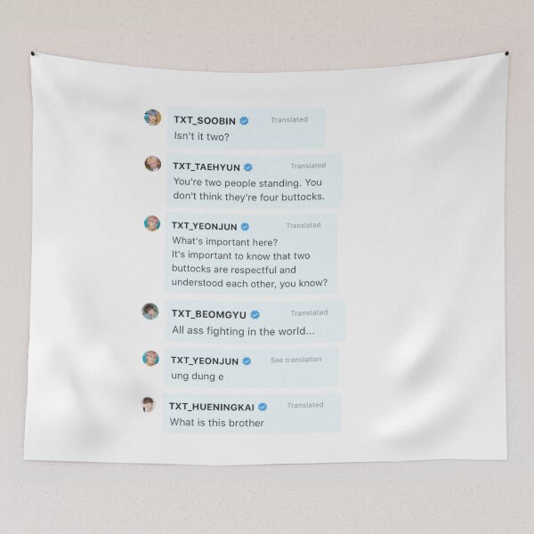 Item preview, TXT Debates One Butt or Two designed and sold by bardnbangtan.