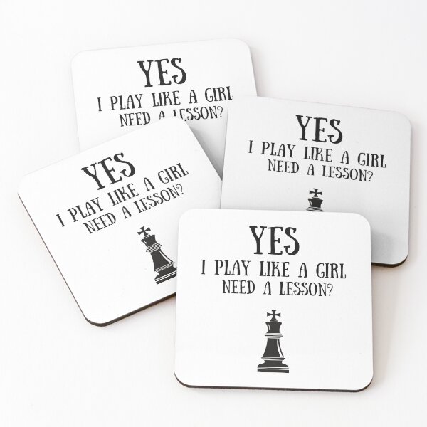 Item preview, Chess: Yes I play like a girl, Need a lesson? designed and sold by TheGreenGoat.