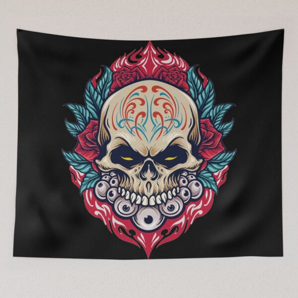 Item preview, Skull Head in Red designed and sold by slc2213.
