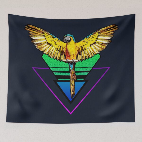 Item preview, Retro 80s Macaw Comic Style designed and sold by Alienphysique.