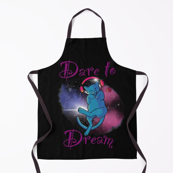 Item preview, Dare to Dream Cute Cat in Space with Earphones designed and sold by Jetgirlcomet.
