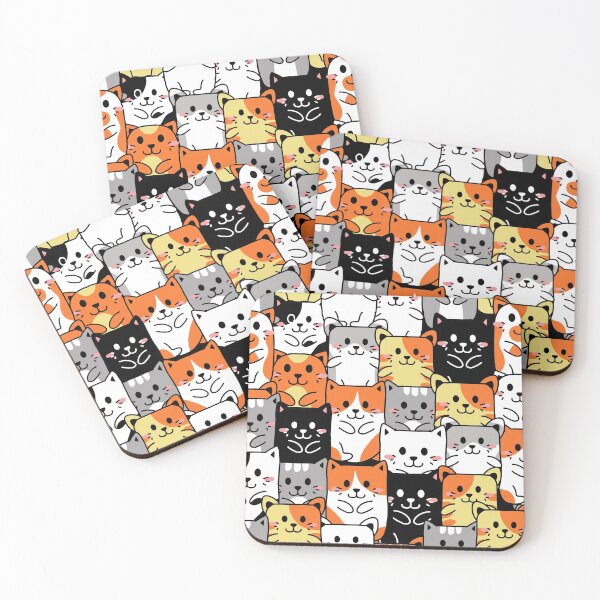 Item preview, Cute Cats Pattern designed and sold by angus77ok.