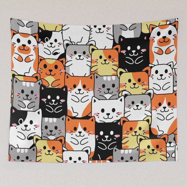 Item preview, Cute Cats Pattern designed and sold by angus77ok.