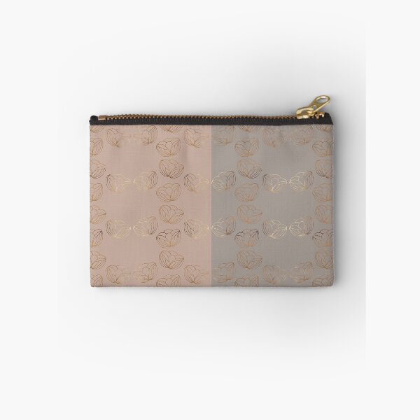 Item preview, Autumn Flowers in Taupe and Grey Horizontal Contrasting Mixed Patterns designed and sold by squishyrainbow.