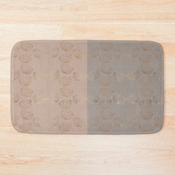 Item preview, Autumn Flowers in Taupe and Grey Horizontal Contrasting Mixed Patterns designed and sold by squishyrainbow.