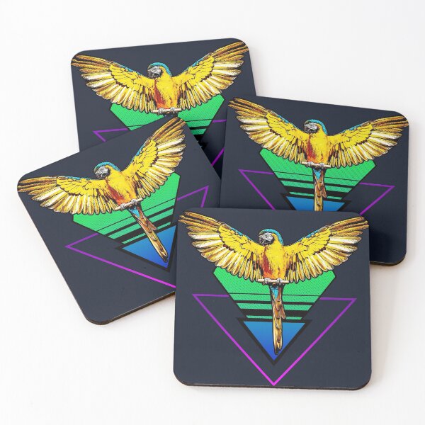 Item preview, Retro 80s Macaw Comic Style designed and sold by Alienphysique.