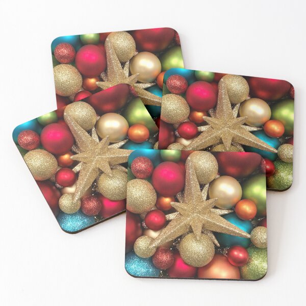 Item preview, Fall Rainbow Colors Christmas Ornaments Close-up designed and sold by InalterataArt.