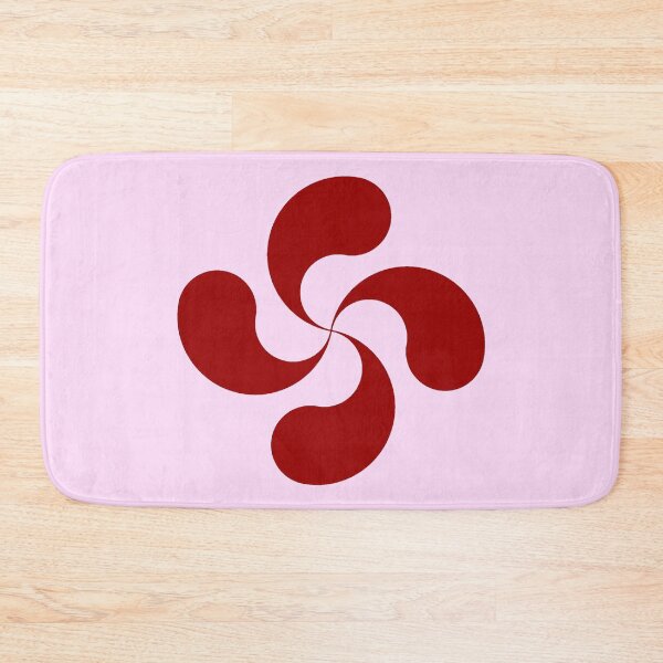 Item preview, Basque Cross Lauburu Red Pink designed and sold by Circle64Shop.