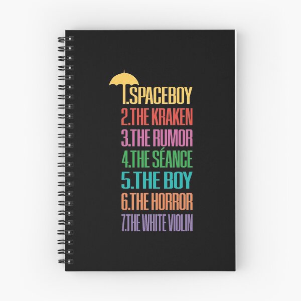 Item preview, The Umbrella Academy nicknames on black designed and sold by PauRicart.