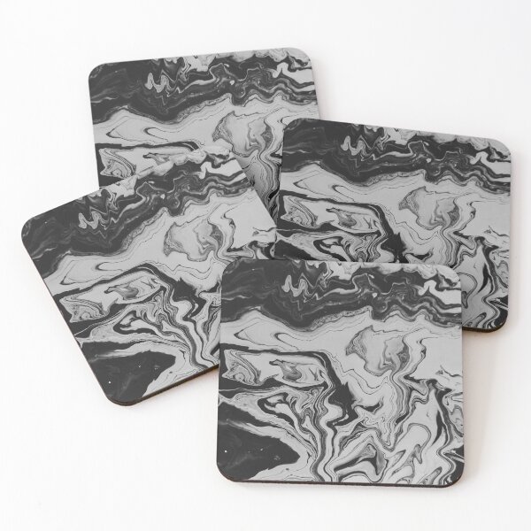 Item preview, Modern Black And White Abstract Paint Pattern designed and sold by Mustard Prophet.