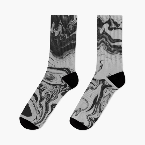 Item preview, Modern Black And White Abstract Paint Pattern designed and sold by Mustard Prophet.