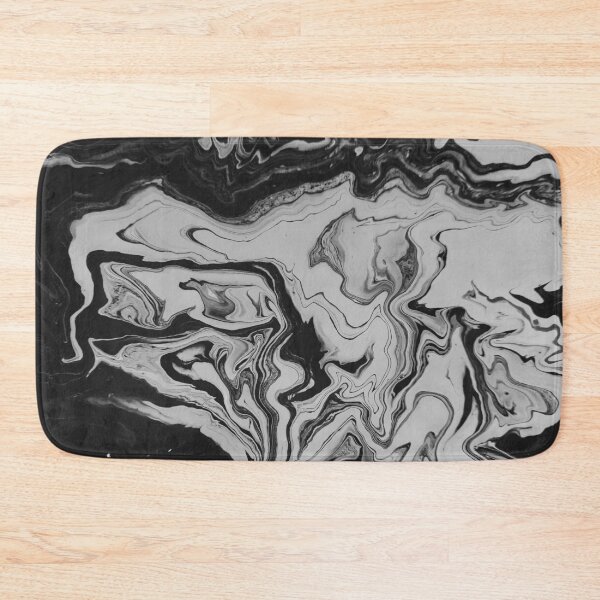 Item preview, Modern Black And White Abstract Paint Pattern designed and sold by Mustard Prophet.