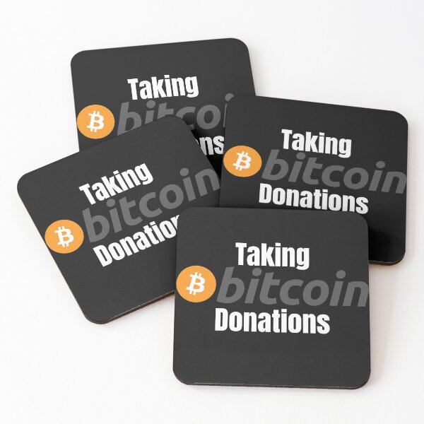 Item preview, Taking Bitcoin Donations designed and sold by Cryptohaven.