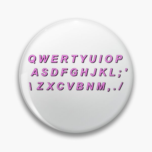 Item preview, qwerty keyboard ( sticker set spaced out so stickers separate) designed and sold by AwkwardBadger.