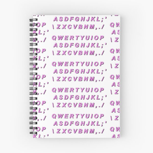 Item preview, qwerty keyboard ( sticker set spaced out so stickers separate) designed and sold by AwkwardBadger.