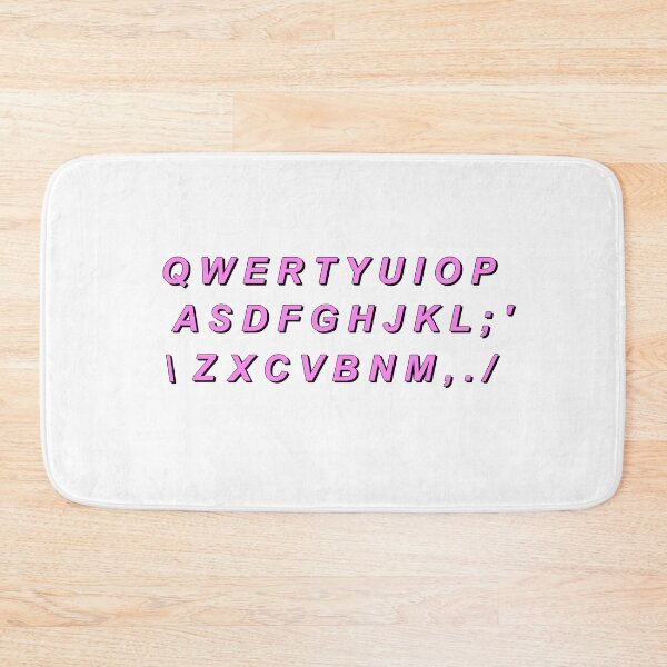 Item preview, qwerty keyboard ( sticker set spaced out so stickers separate) designed and sold by AwkwardBadger.