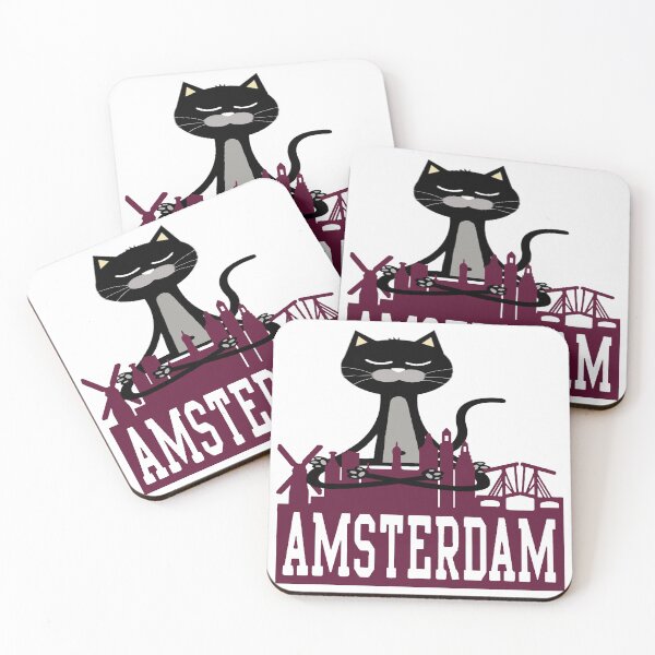 Item preview, Amsterdam skyline Cat designed and sold by HINDAM4U.
