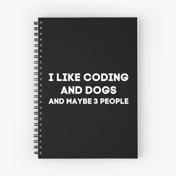 Artikelvorschau, Ich mag Codierung und Hunde und vielleicht 3 Leute entworfen und verkauft von KammilDesigns.