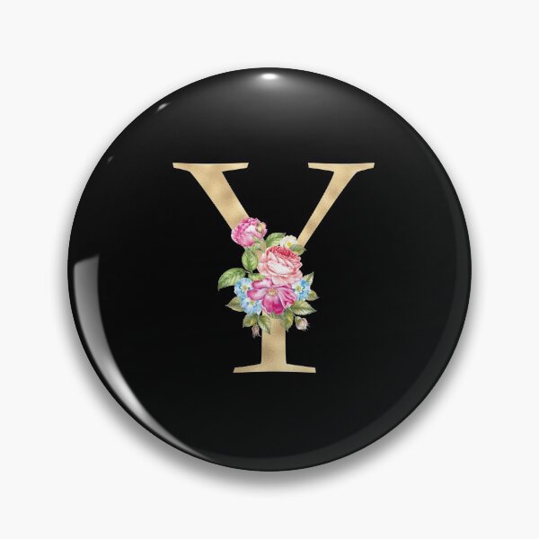 Item preview, Gold Letter Y With Garden Flowers | Floral Wedding Letters designed and sold by SerendipityNow.