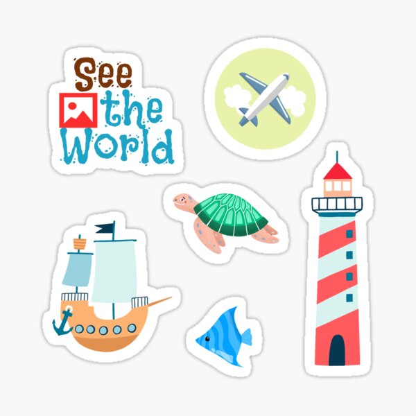 Travel Vacation Pack Sticker