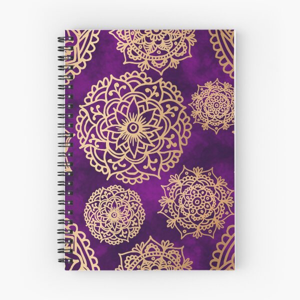 Item preview, Purple and Gold Mandala Pattern designed and sold by Julie Erin Designs.