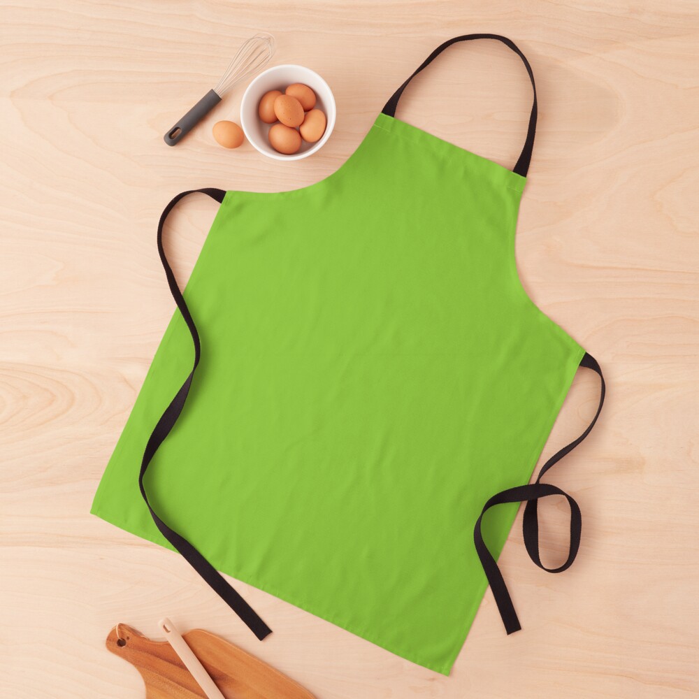 "Bright Green, Plain Green, Solid Green" Apron for Sale by Gsallicat Redbubble