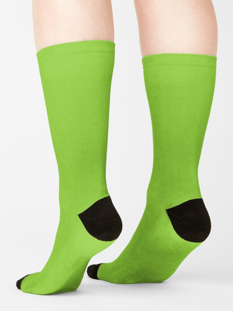 "Bright Green, Plain Green, Solid Green" Socks for Sale by Gsallicat