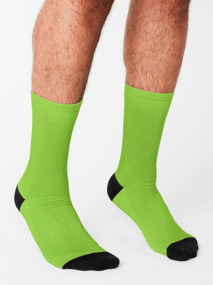 "Bright Green, Plain Green, Solid Green" Socks for Sale by Gsallicat