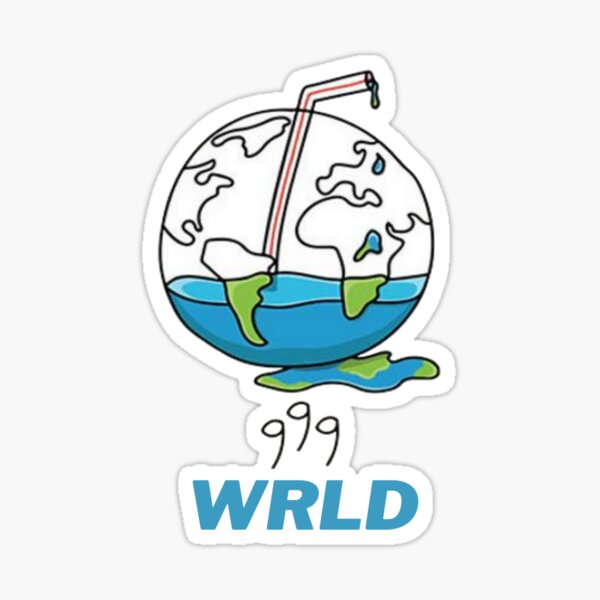 999 WRLD Sticker