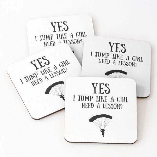 Item preview, Sky diving: Yes I jump like a girl, Need a lesson? designed and sold by TheGreenGoat.