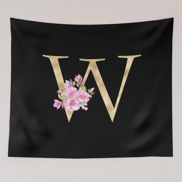 Item preview, Gold Letter W With Garden Flowers | Floral Wedding Letters designed and sold by SerendipityNow.