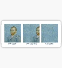 Van gegangen Sticker