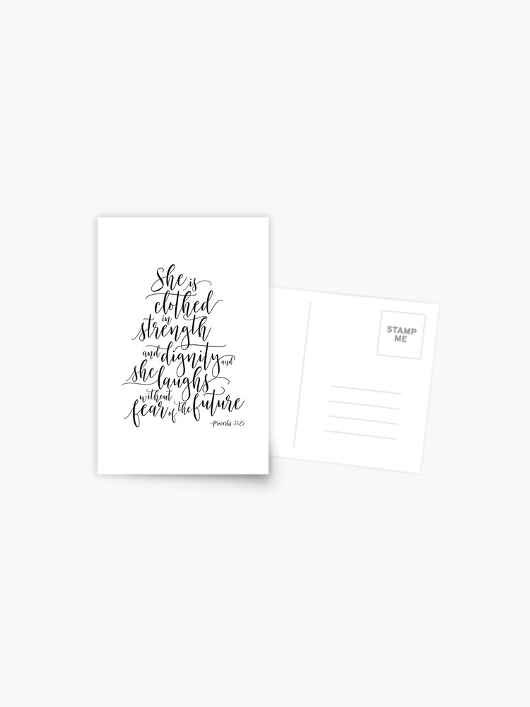 She Is Clothed {Postcard} She Is Clothed {Postcard}