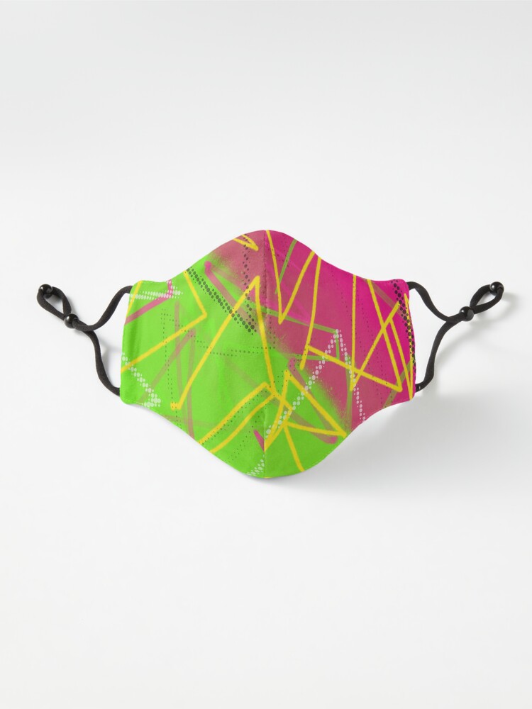 Alternate view of Neon 80's Vibes Mask