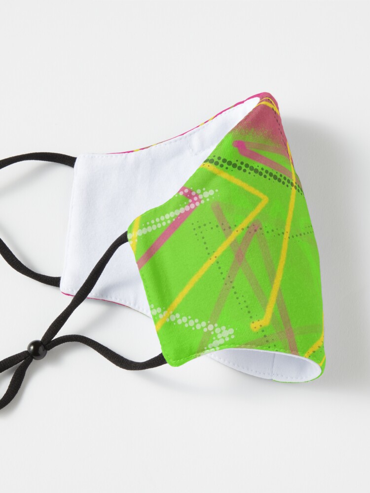 Alternate view of Neon 80's Vibes Mask