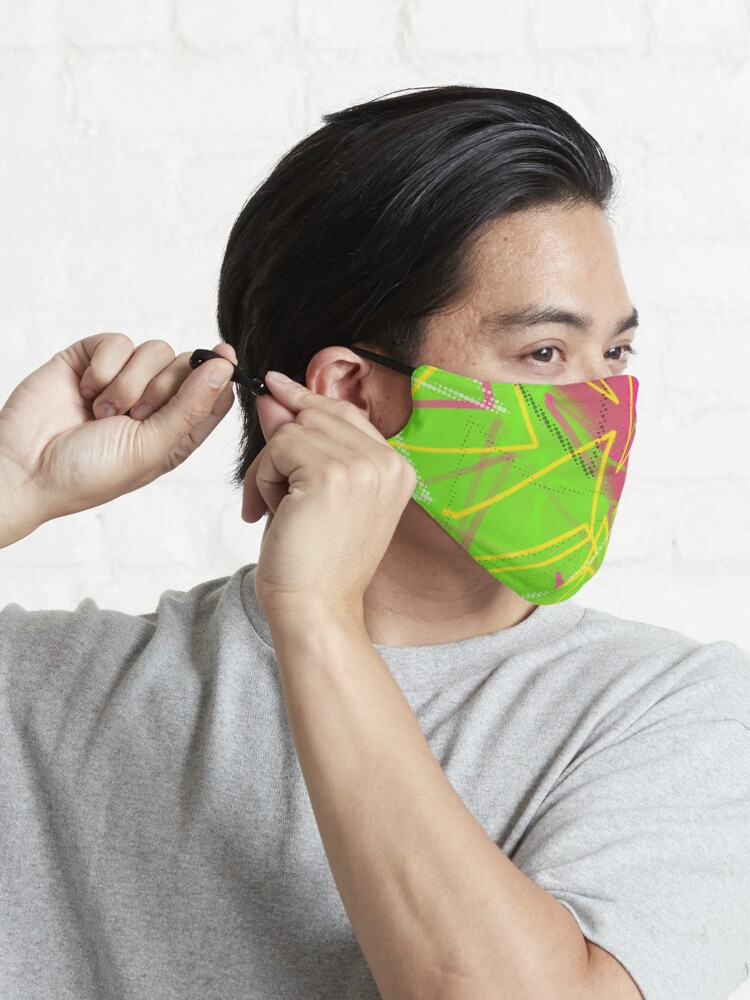 Alternate view of Neon 80's Vibes Mask