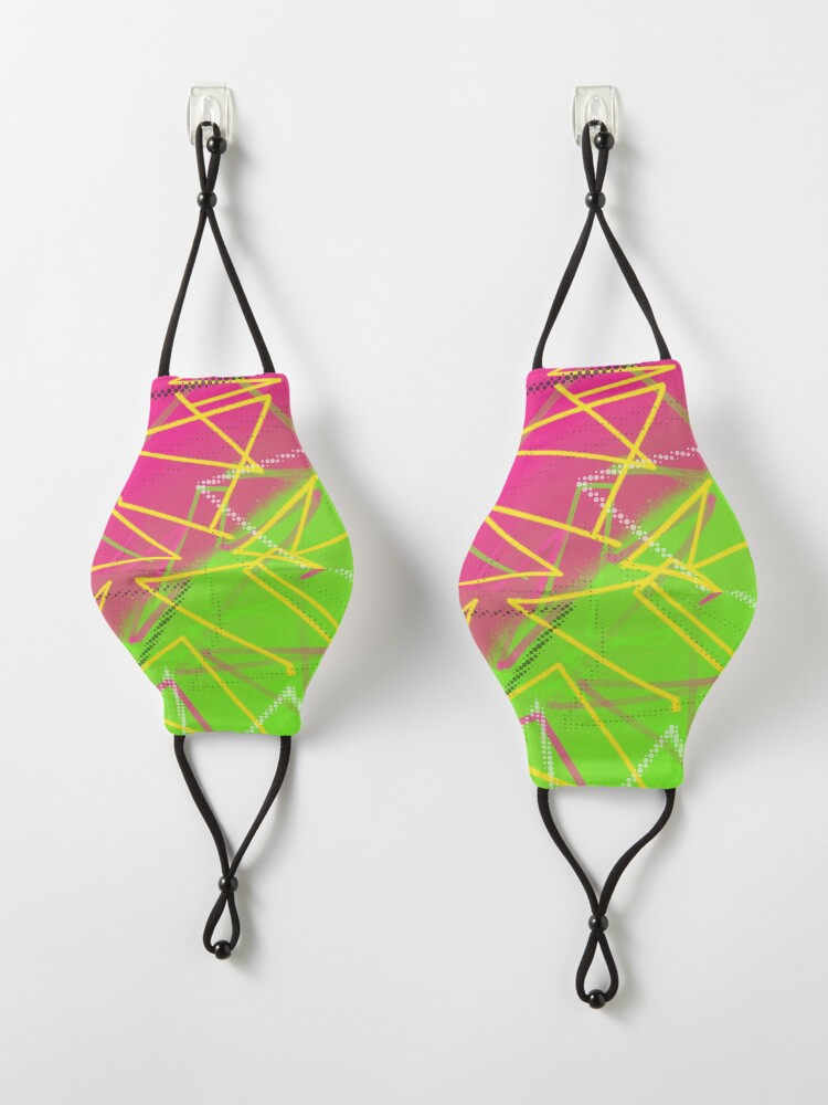 Alternate view of Neon 80's Vibes Mask