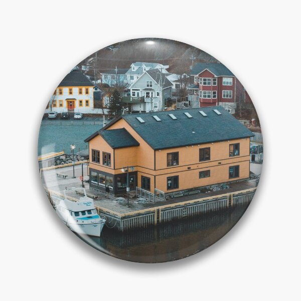 Item preview, sunset over yellow building in quid vidi, St. John's, newfoundland and labrador designed and sold by erikallen920.