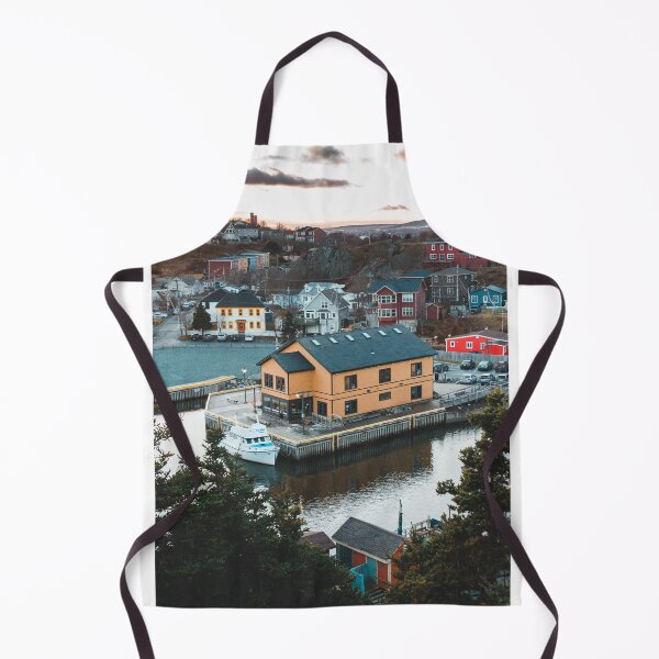 Item preview, sunset over yellow building in quid vidi, St. John's, newfoundland and labrador designed and sold by erikallen920.