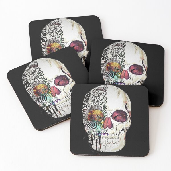 Item preview, Colourful Half Skull Face designed and sold by slc2213.