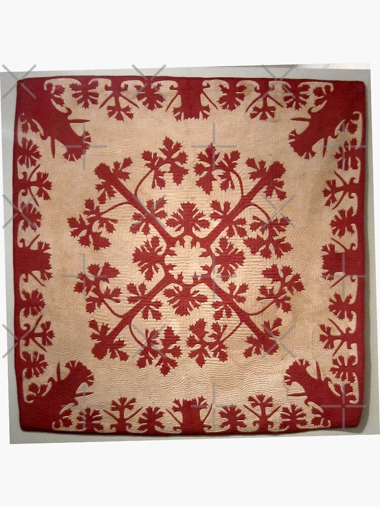 "Hawaiian quilt Lei Mamo" Sticker for Sale by jwebmarket Redbubble