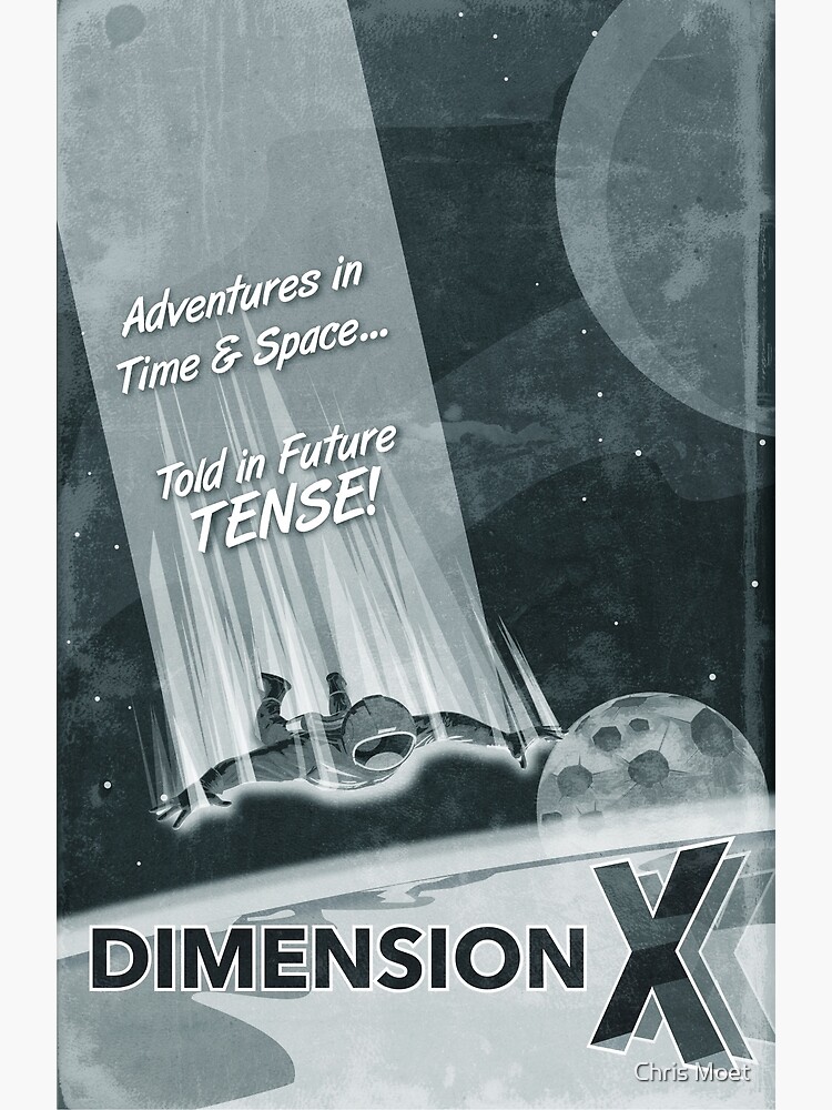 "Dimension X" Poster for Sale by chrismoet Redbubble