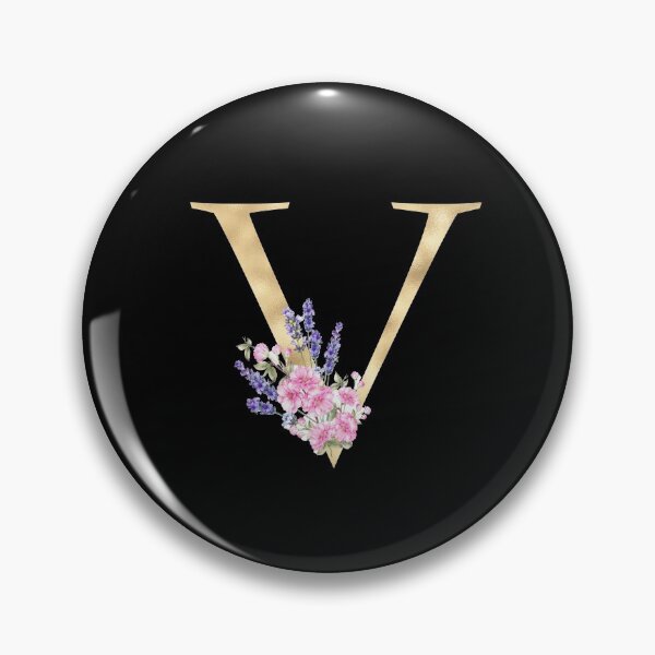Item preview, Gold Letter V With Garden Flowers | Floral Wedding Letters designed and sold by SerendipityNow.